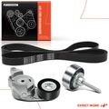 3 Pcs Serpentine Belt Drive Component Kit for 2012 Chevrolet Traverse 3.6L V6