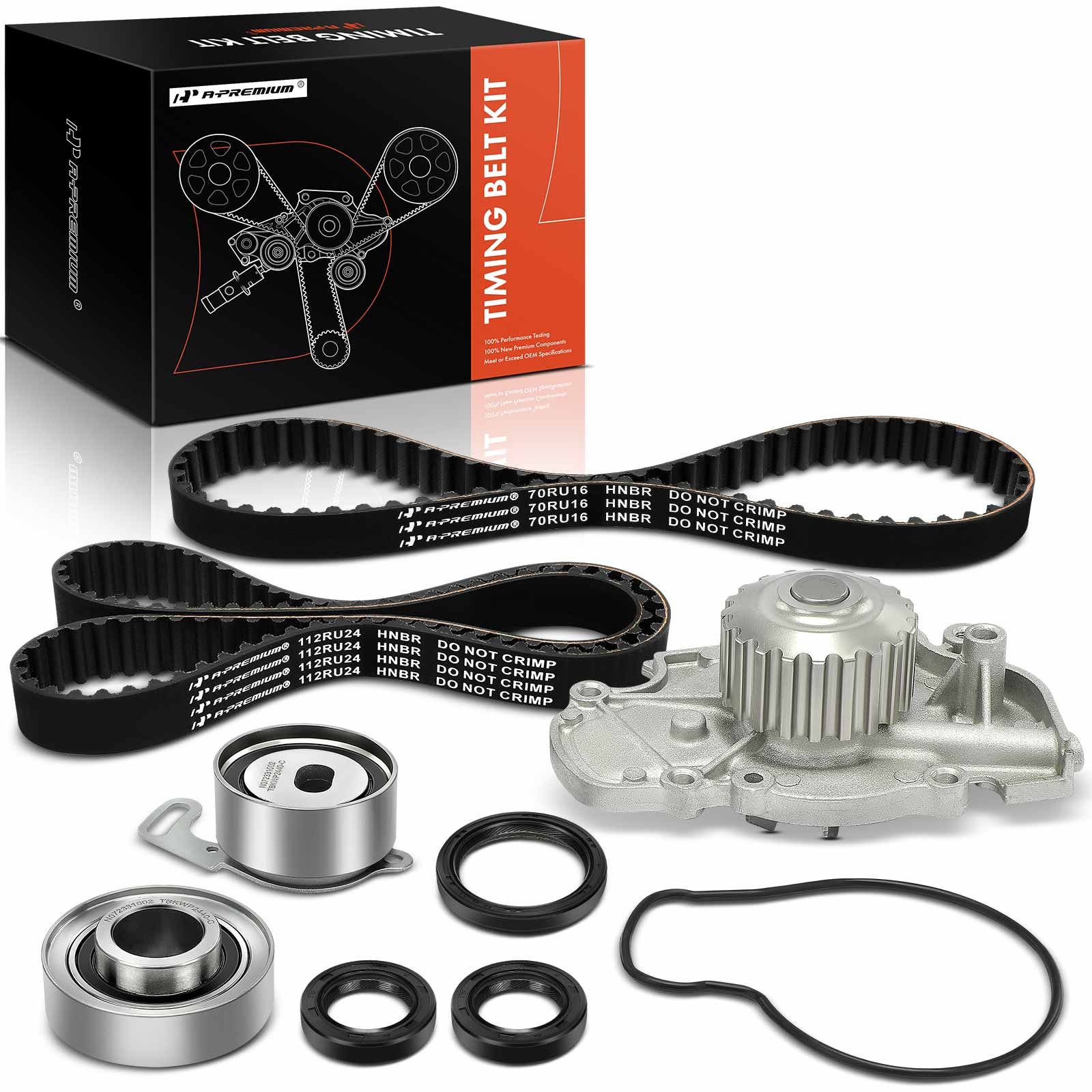 7 Pcs Timing Belt Kit & Water Pump for 1997 Honda Accord