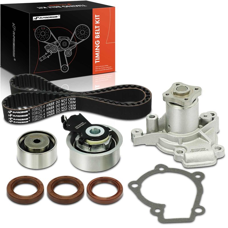 7 Pcs Timing Belt Kit & Water Pump for 2006 Hyundai Elantra 2.0L l4