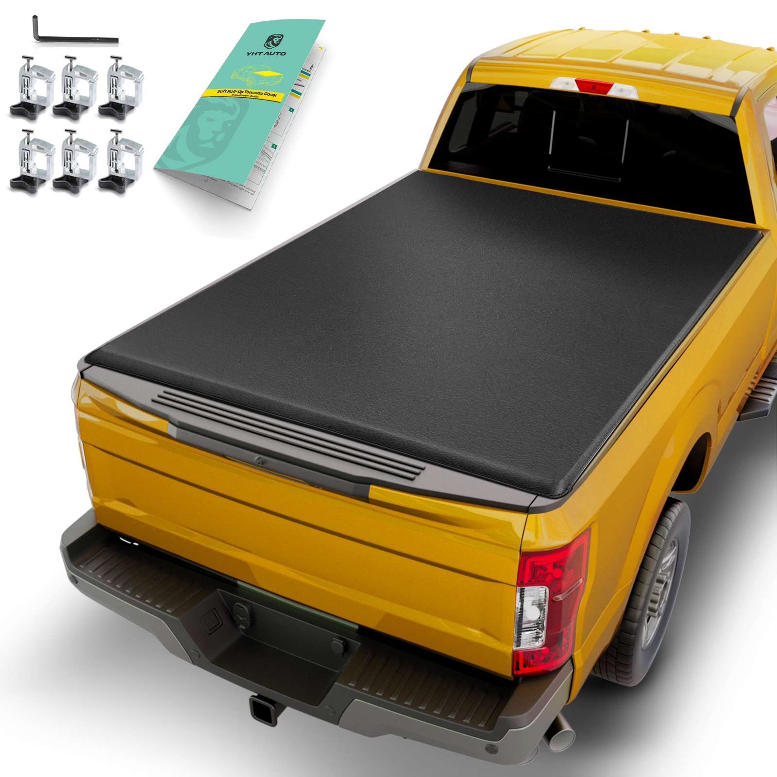 5 FT Soft Rollup Tonneau Cover with Auto Locking for Jeep Gladiator