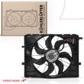 Single Engine Radiator Cooling Fan with Shroud Assembly for Mercedes-Benz W213 E300 E400