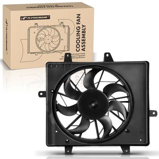 Single Radiator Cooling Fan with Shroud Assembly for Chrysler PT Cruiser 01-05