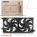 Dual Radiator Cooling Fan Assembly for 2003 Pontiac Bonneville