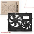 Engine Radiator Cooling Fan Assembly with Control Model for 2007 Volkswagen Touareg