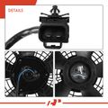 Single AC Condenser Fan with Shroud Assembly for 1997 Toyota Corolla