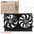 Dual Radiator Cooling Fan Assembly with Shroud for Mitsubishi Outlander 22-24