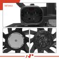 Single Radiator Cooling Fan Assembly with Shroud for BMW X6 2009-2010 L6 3.0L