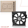 Single Radiator Cooling Fan Assembly with Shroud for BMW X6 2009-2010 L6 3.0L