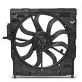 Single Radiator Cooling Fan Assembly with Shroud for BMW X6 2009-2010 L6 3.0L