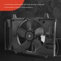 Radiator Cooling Fan Assembly with shroud for 2011 Nissan Versa