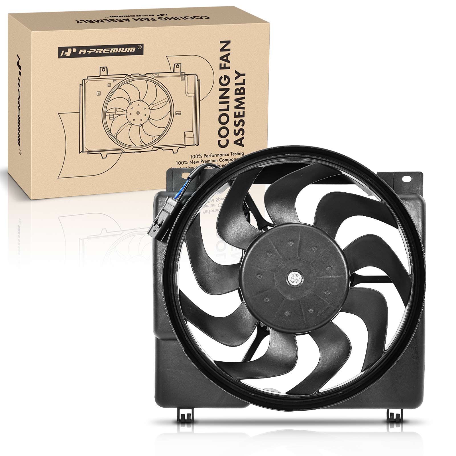 Engine Radiator Cooling Fan Assembly for 1987 Jeep Wagoneer