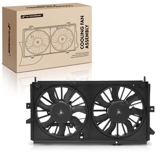Dual Engine Radiator Cooling Fan Assembly with Shroud for Chevrolet Impala 00-03