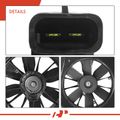 Dual Radiator Cooling Fan Assembly with Shroud for 1999 Pontiac Firebird