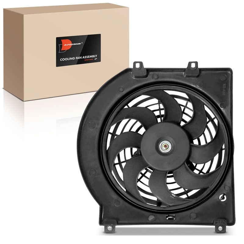 Single AC Condenser Fan with Shroud Assembly for Honda Passport Isuzu Axiom Amigo Rodeo