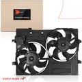 Dual Radiator Cooling Fan Assembly with Shroud for Jaguar X-Type 02-07 2.5L 3.0L