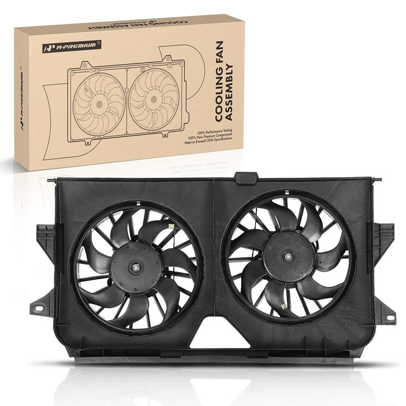 Engine Radiator Cooling Fan Assembly with Shroud for 2006 Dodge Caravan