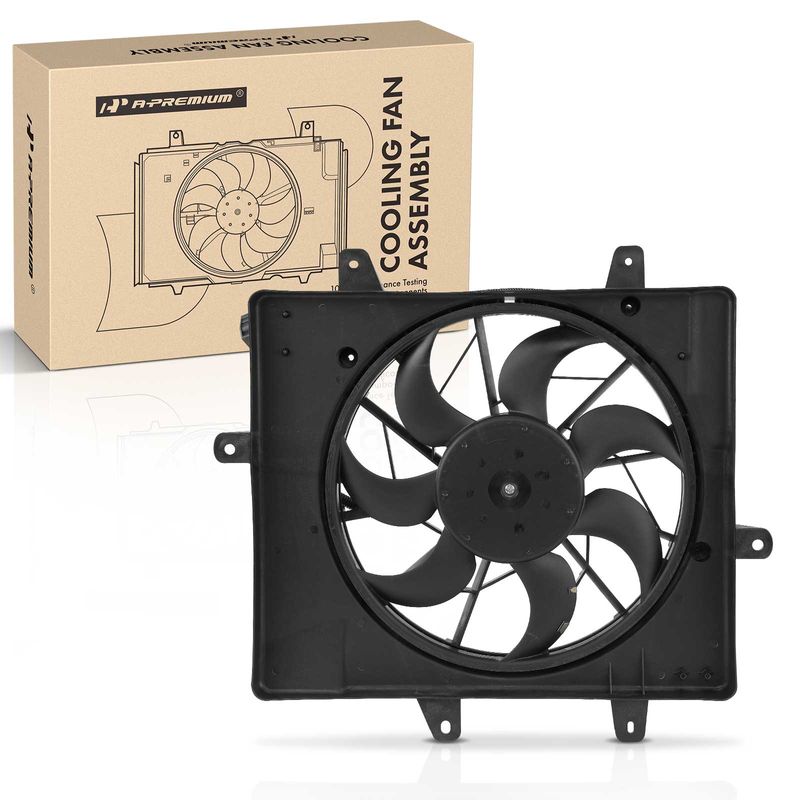 Engine Radiator Cooling Fan Assembly with Shroud for 2007 Chrysler PT Cruiser