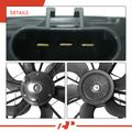 Single Radiator Cooling Fan Assembly with Shroud for Ford Crown Victoria Lincoln Mercury