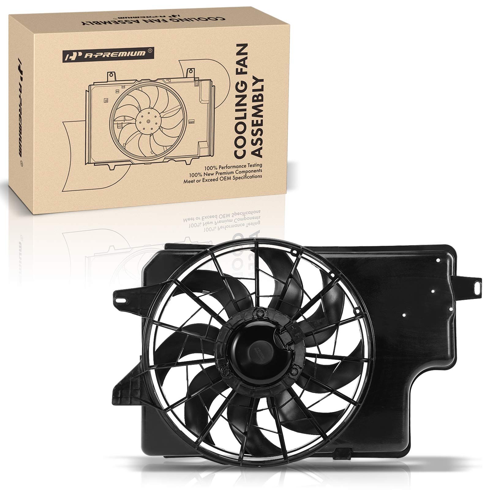 Engine Radiator Cooling Fan Assembly with Shroud for 1995 Ford Mustang