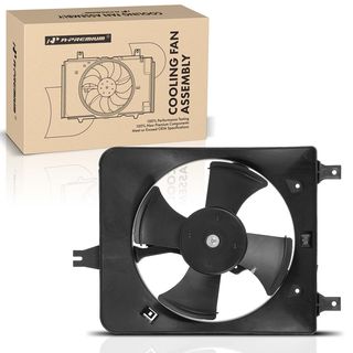 AC Condenser Cooling Fan Assembly with Motor for Honda Accord 1998-2002 L4 2.3L