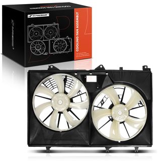 Dual Radiator Cooling Fan Assembly with shroud for Toyota Highlander 2011-2013