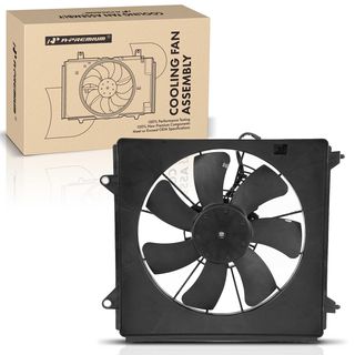 Right Engine Radiator Cooling Fan Assembly for Honda Accord 2013-2017 L4 2.4L