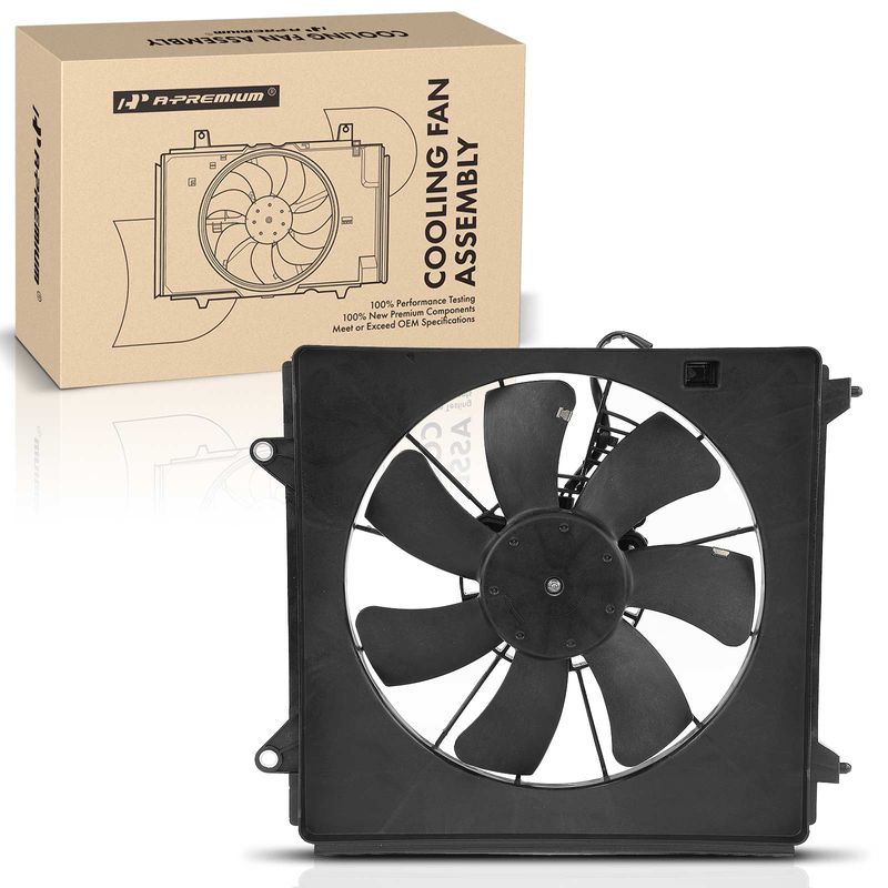 Right Engine Radiator Cooling Fan Assembly for 2016 Honda Accord