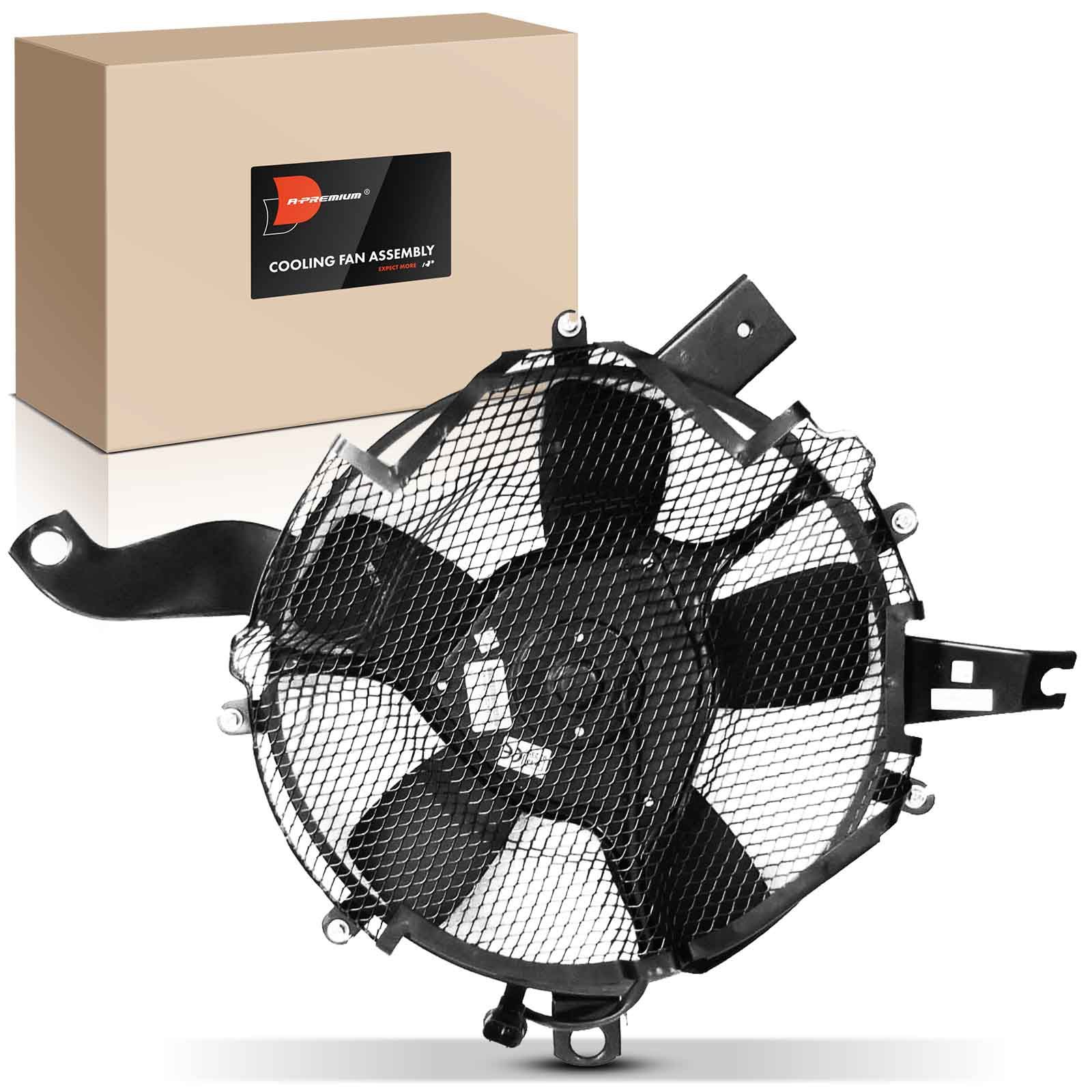 Single Condenser Fan Assembly with Shroud for Mitsubishi Montero 1992-2000