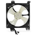 Single AC Condenser Fan Assembly with Shroud for Mitsubishi Galant 1999-2004