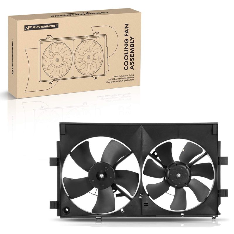 Engine Radiator Cooling Fan Assembly with Shroud for 2008-2013 Mitsubishi Outlander