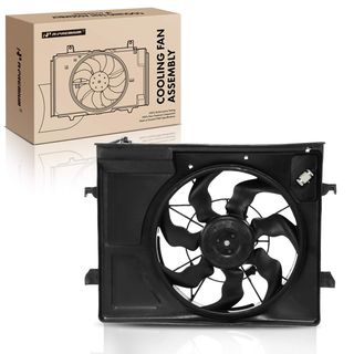 Radiator Cooling Fan Assembly With Shroud & Reservoir for Kia Forte Forte Koup