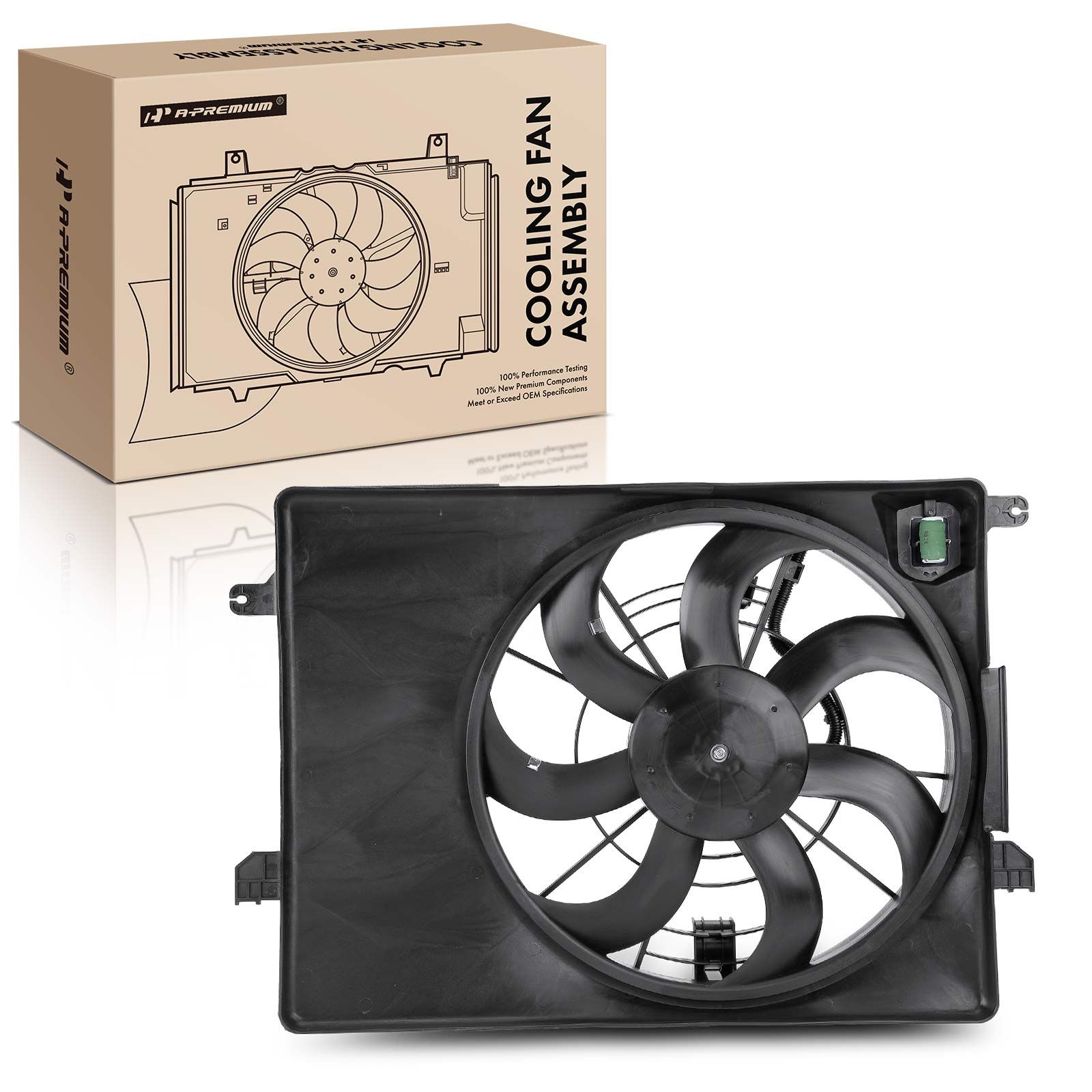 Radiator Cooling Fan Assembly with shroud assembly for 2013 Hyundai Tucson