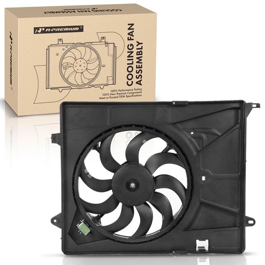 Engine Radiator Cooling Fan Assembly with Shroud for Chevrolet Trax 13