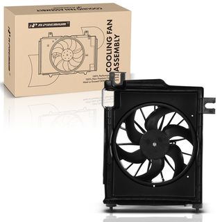 AC Condenser Cooling Fan Assembly for Dodge Ram 1500 02-08 Ram 2500 3500