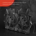 Dual Radiator Cooling Fan Assembly with Shroud for 2005 Mercury Mariner