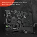 Engine Radiator Cooling Fan Assembly with Shroud for Chevy Sonic 12-20 Auto Trans