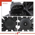 Engine Radiator Cooling Fan Assembly with Shroud for Chevy Sonic 12-20 Auto Trans