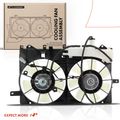 Dual Radiator Cooling Fan with Shroud Assembly for Toyota Prius 04-09 L4 1.5L