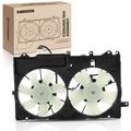 Dual Radiator Cooling Fan with Shroud Assembly for Toyota Prius 04-09 L4 1.5L