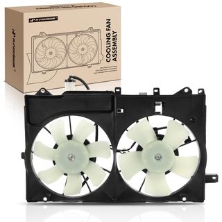 Single AC Condenser Fan Assembly with Shroud for Mitsubishi Galant 2004-2009 V6 3.8L