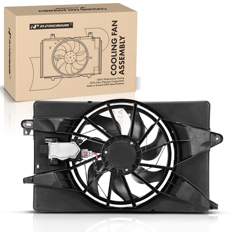 Radiator Cooling Fan Assembly with control module for 2015 Jeep Cherokee