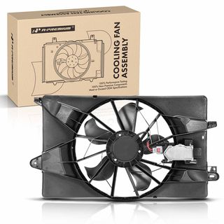 Radiator Cooling Fan Assembly with shroud & control modulefor Dodge Dart 2013-2016