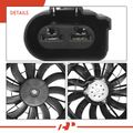 Single Driver Radiator Fan Assembly with Shroud for Audi RS4 07-08 S4 04-09