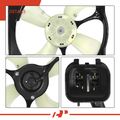 Dual AC Condenser Fan Assembly with Shroud for 2000 Mitsubishi Diamante