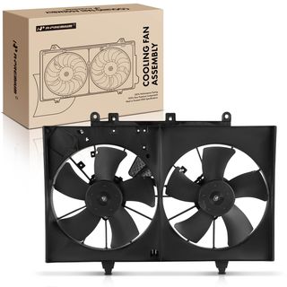 Dual Radiator Cooling Fan Assembly with Controller for Infiniti M35 2006-2008