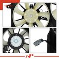 Dual Radiator Cooling Fan Assembly with Shroud for 2010 Pontiac Vibe