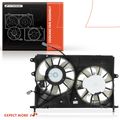 Dual Radiator Cooling Fan Assembly with Shroud for 2010 Pontiac Vibe