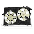 Dual Radiator Cooling Fan Assembly with Shroud for 2010 Pontiac Vibe