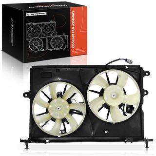 Dual Radiator Cooling Fan Assembly with Shroud for Pontiac Vibe 2009-2010