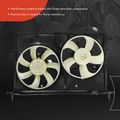 Dual Radiator Cooling Fan Assembly with Shroud for 2010 Pontiac Vibe